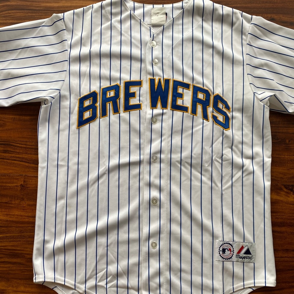 Milwaukee Brewers Throwback Prince Fielder Jersey